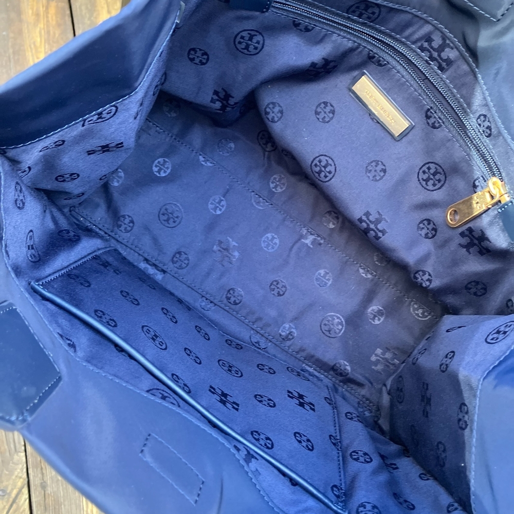 Tory Burch Dark Blue Tote - Picture 3 of 6